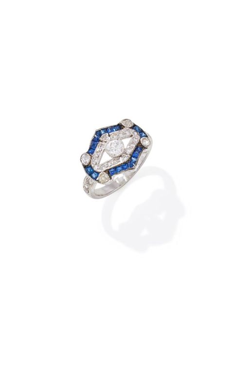 Sapphire and Diamond Ring