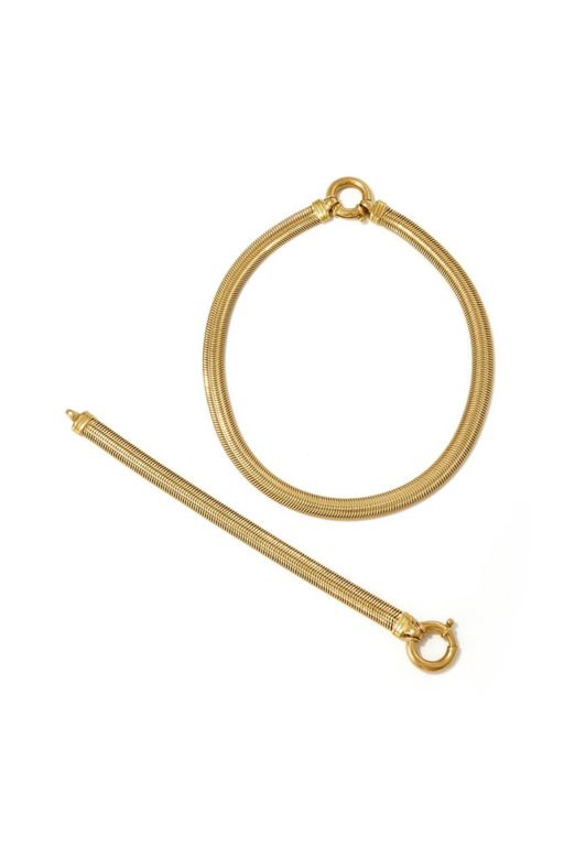 18k Gold Necklace and Bracelet