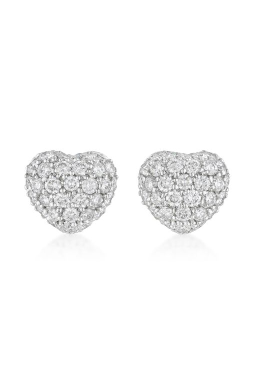 Pair of Platinum Diamond Earrings
