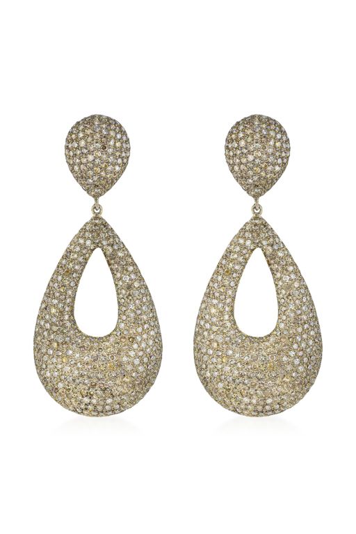 Sterling Silver Diamond Earrings