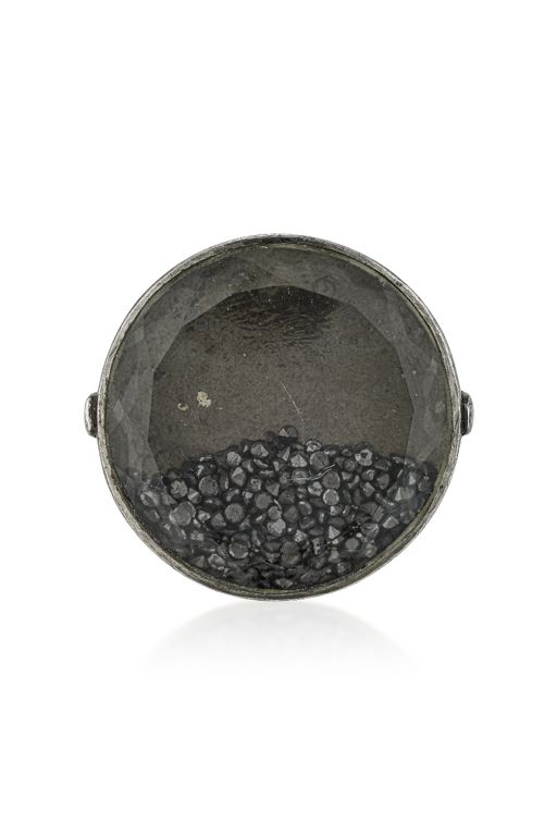 Sterling Silver Black Diamond Ring