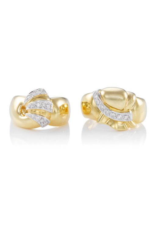 Two 18k Gold Diamond Rings