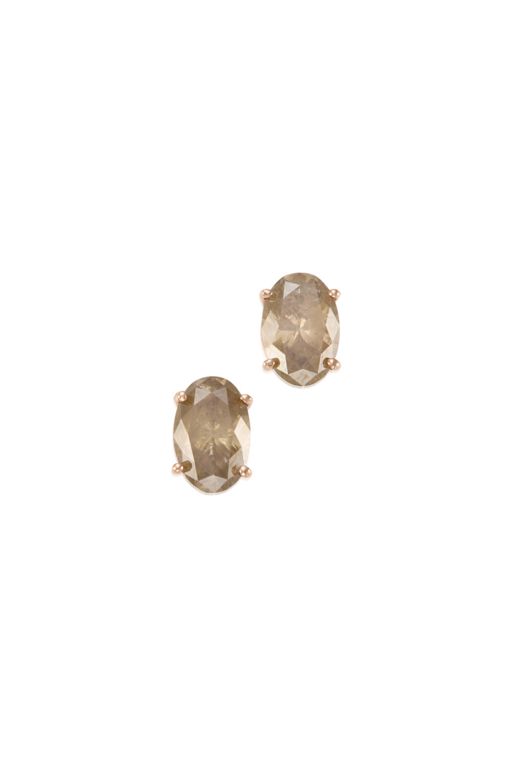 Pair of 14k Gold Diamond Earrings