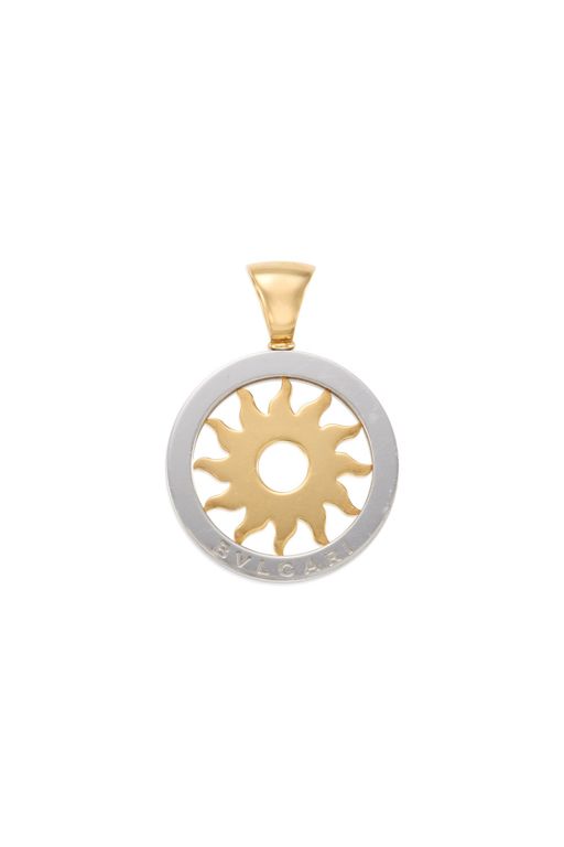 18k Gold and Steel Pendant