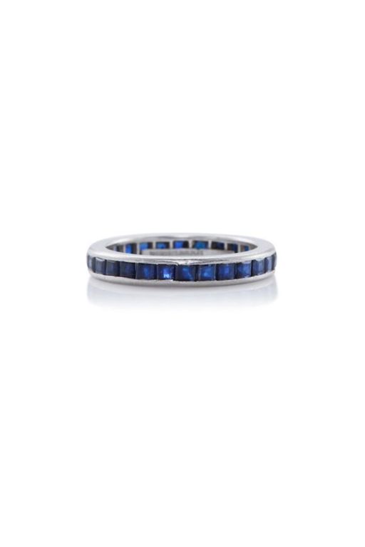 Platinum Sapphire Ring