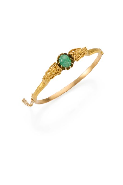 Gold Emerald Bracelet