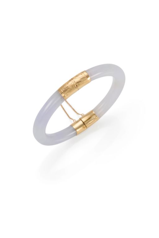 14k Gold Jade Bracelet