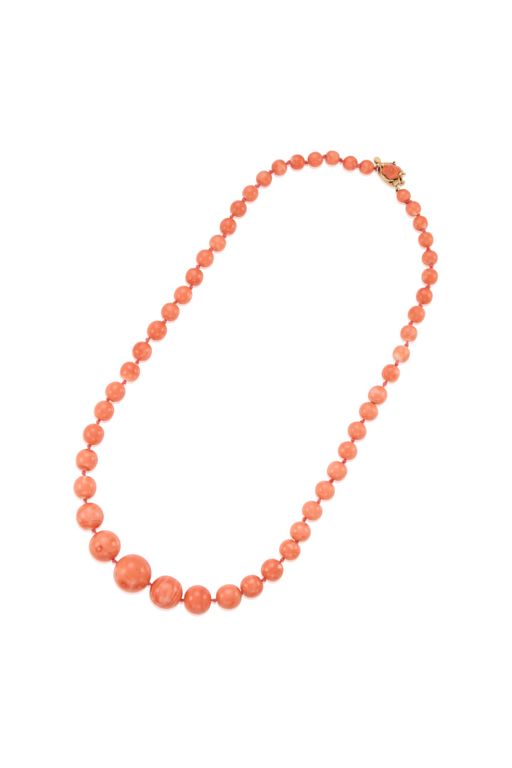 14k Gold Coral Necklace