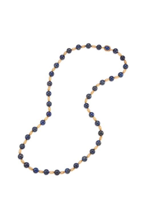 14k Gold Lapis Lazuli Necklace