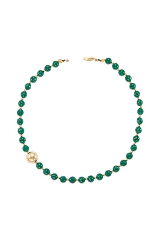 14k Gold Chalcedony Necklace