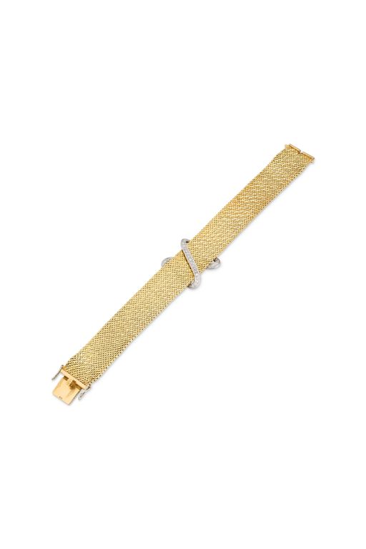 Yellow and White Gold Diamond Bracelet