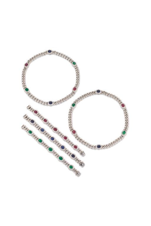 Multi-Gem Jewelry Set