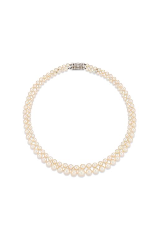 Pearl and Diamond Necklace