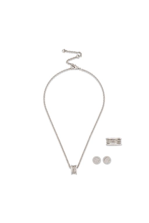 18k White Gold Diamond Jewelry Set