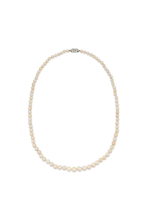 Pearl and Diamond Necklace