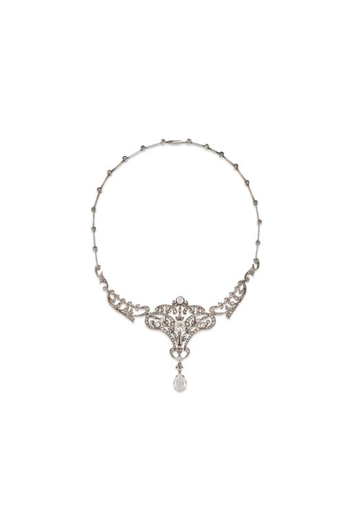 Silver and Gold Diamond Necklace