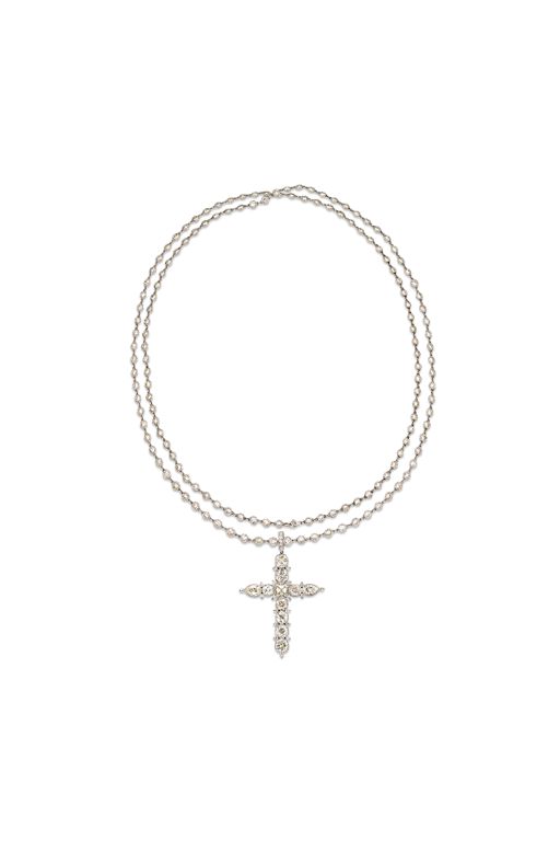 Diamond Cross Pendant Necklace
