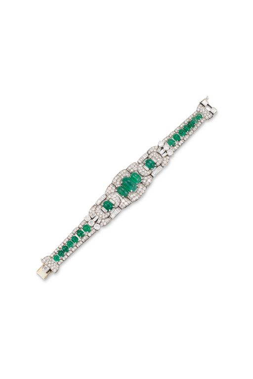 Emerald and Diamond Bracelet