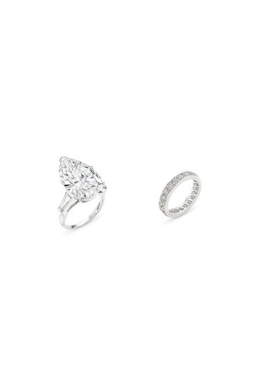 Two Platinum Diamond Rings