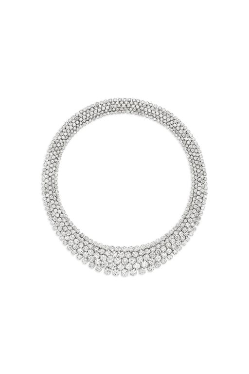 Platinum and 18k White Gold Diamond Necklace
