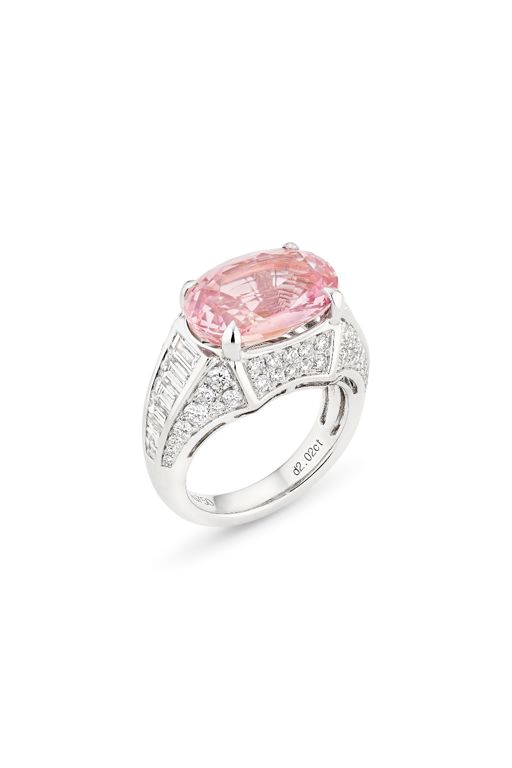 18k White Gold Sapphire and Diamond Ring