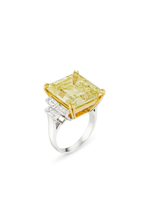 Platinum and Yellow Gold Diamond Ring