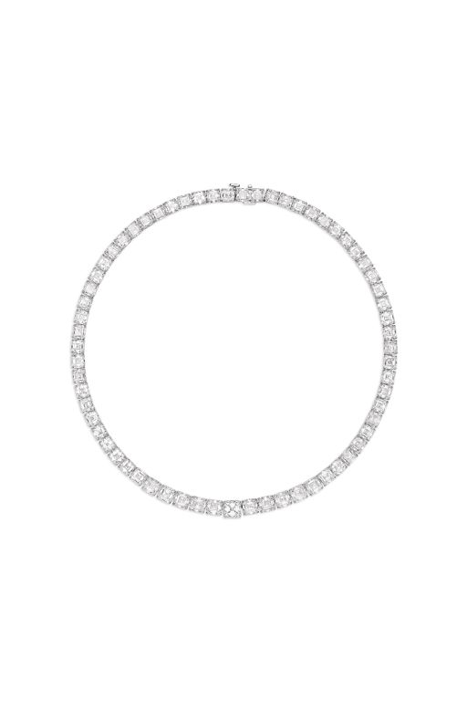 Platinum Diamond Rivière Necklace