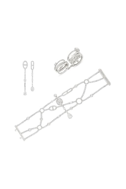 18k White Gold Diamond Jewelry Set