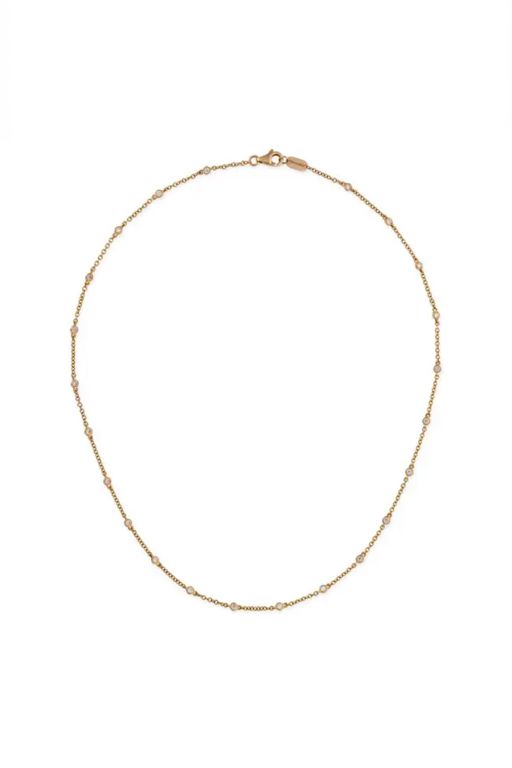 18k Yellow Gold Diamond Necklace