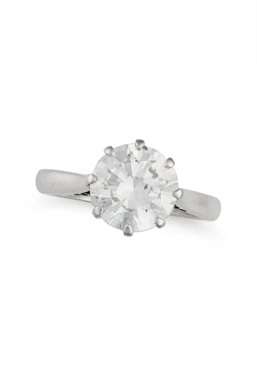 Platinum and 18k Gold Diamond Ring