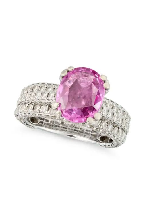 18k Gold Sapphire and Diamond Ring