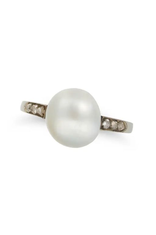 Pearl and Diamond Ring
