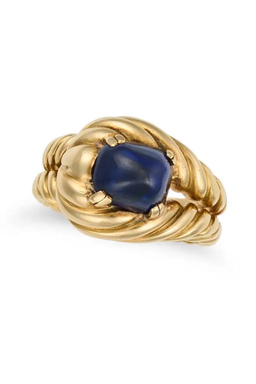 18k Gold Sapphire Ring