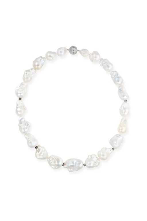 Pearl and Rhinestone Necklace