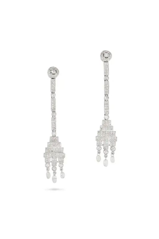 Pair of Diamond Earrings