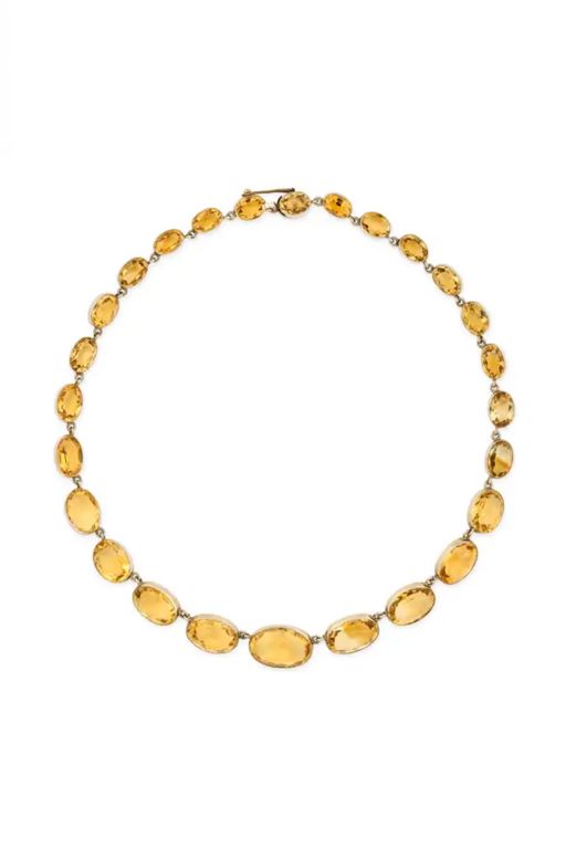 Silver Citrine Necklace