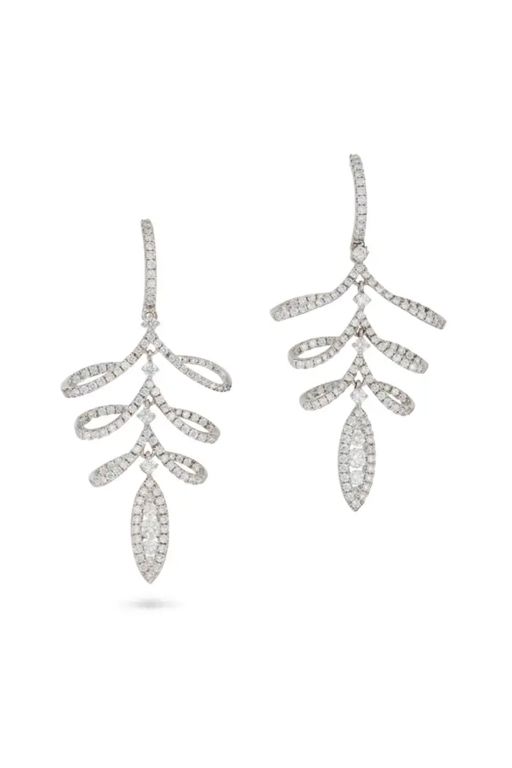 18k Gold Diamond Earrings