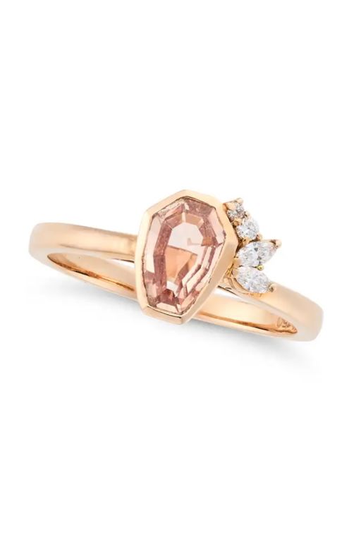 18k Gold Sapphire and Diamond Ring