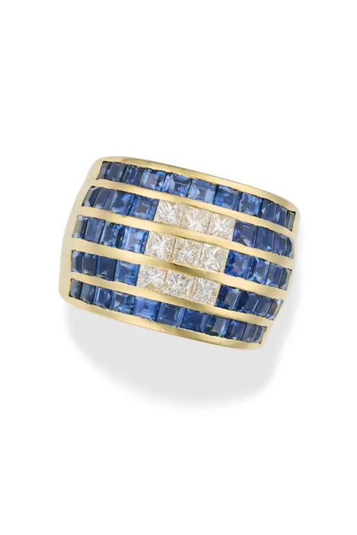 Sapphire and Diamond Ring