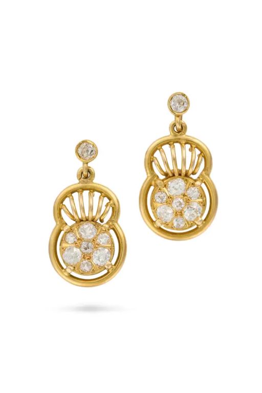 Pair of Diamond Earrings