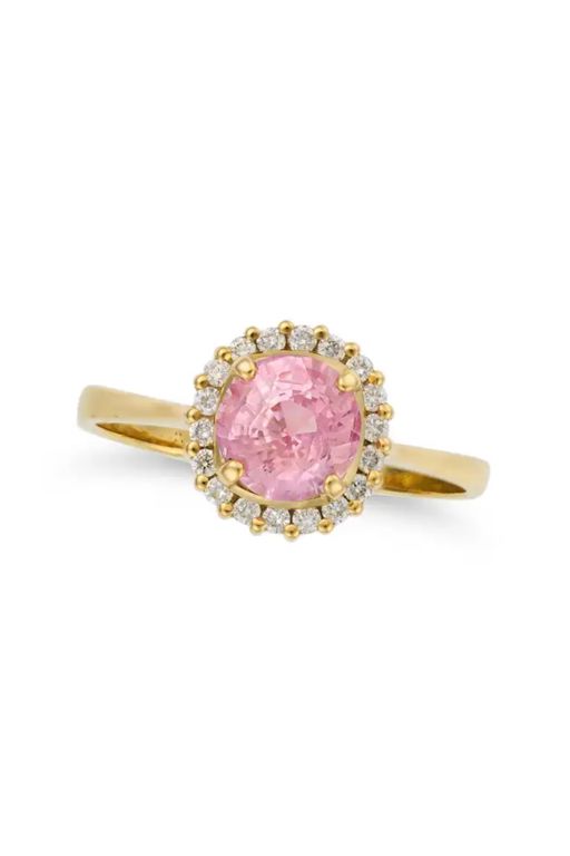 14k Gold Sapphire and Diamond Ring