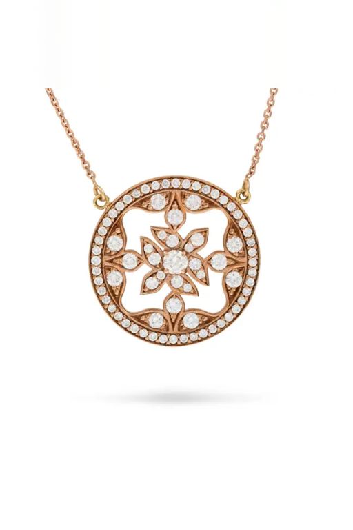 18k Gold Diamond Pendant Necklace