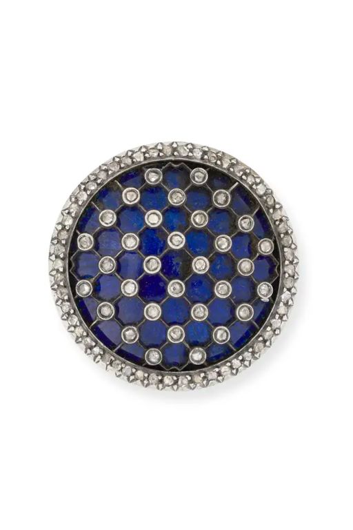 Diamond and Enamel Brooch