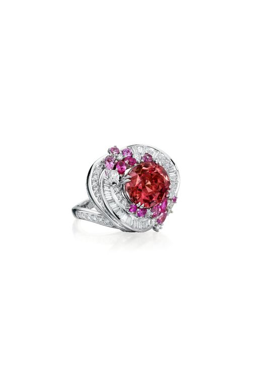 14k Gold Tourmaline and Diamond Ring