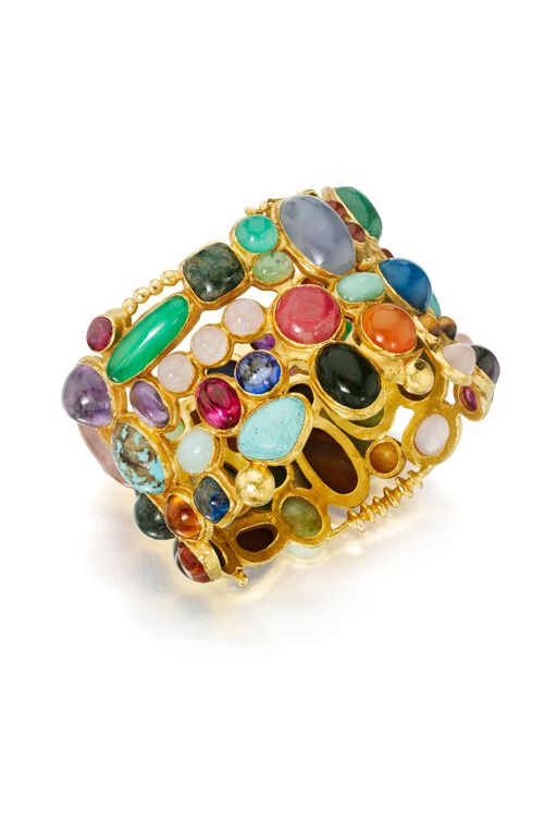 18k Gold Multi-Gem Bracelet