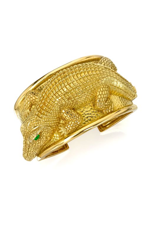 18k Gold Emerald Bracelet