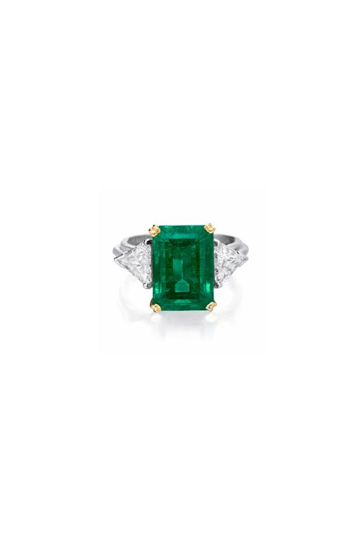 Emerald and Diamond Ring