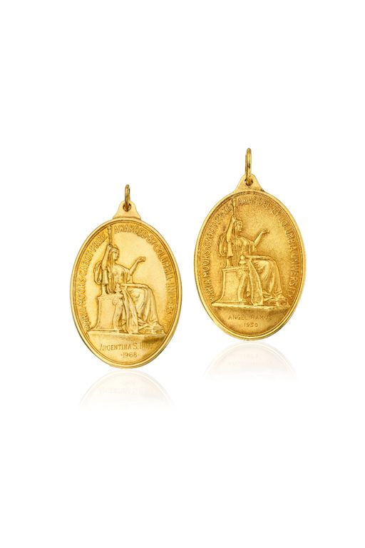 Two 18k Gold Pendants