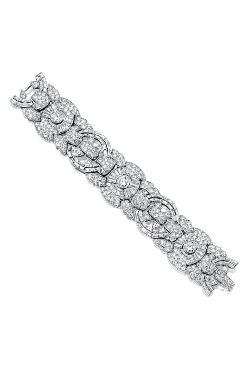 Platinum and 18k Gold Diamond Bracelet