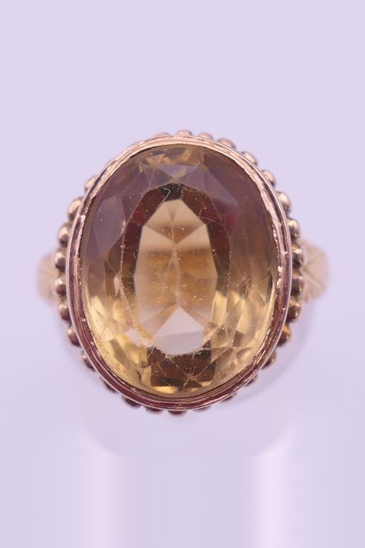 15k Gold Citrine Ring